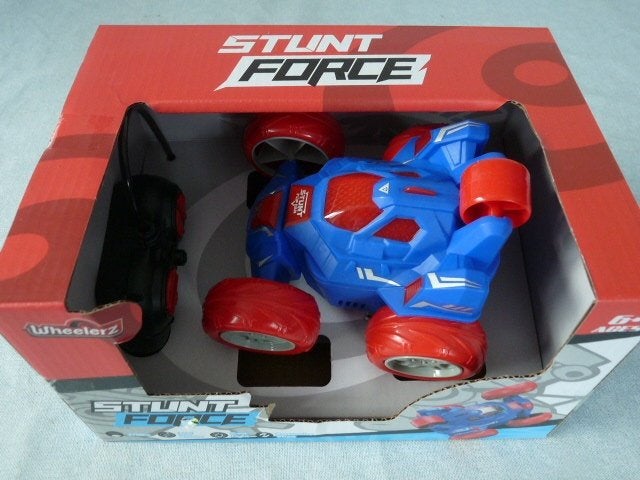  Stunt auto blauw met afstandsbediening Stunt Force Nieuw, Ophalen of Verzenden, Nieuw, Afstandsbediening