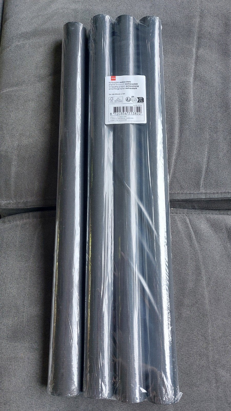 4 rollen Hema kaftpapier zwart, Ophalen