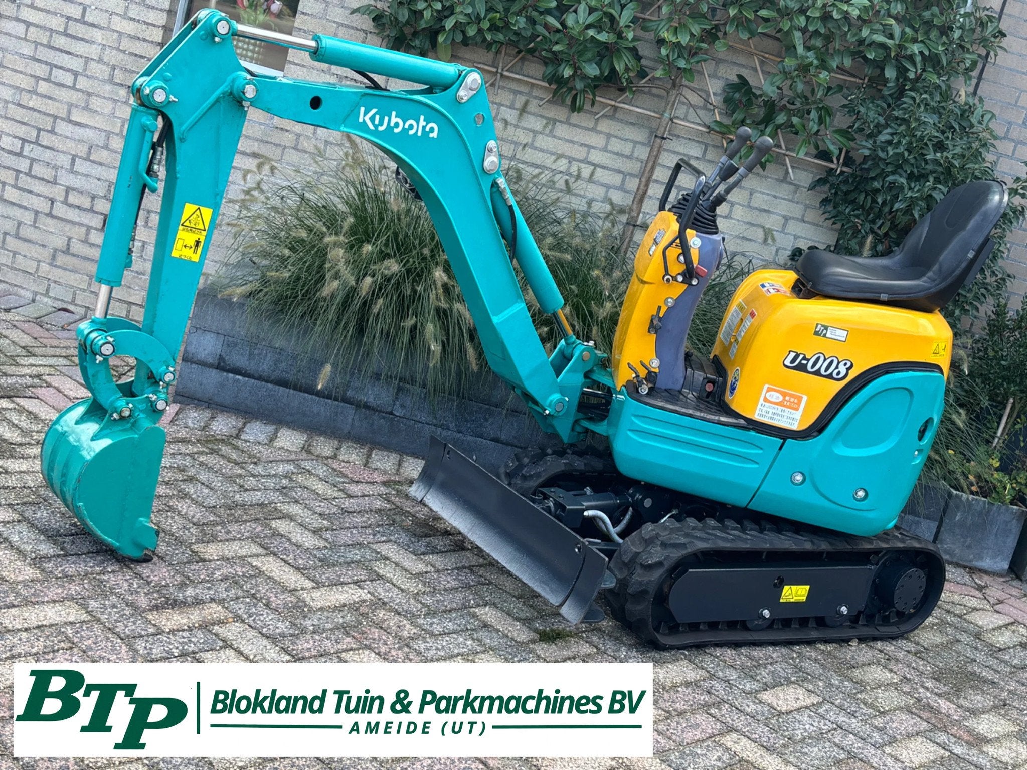 Kubota U-008 gebruikte minigraver 008 3cil Diesel