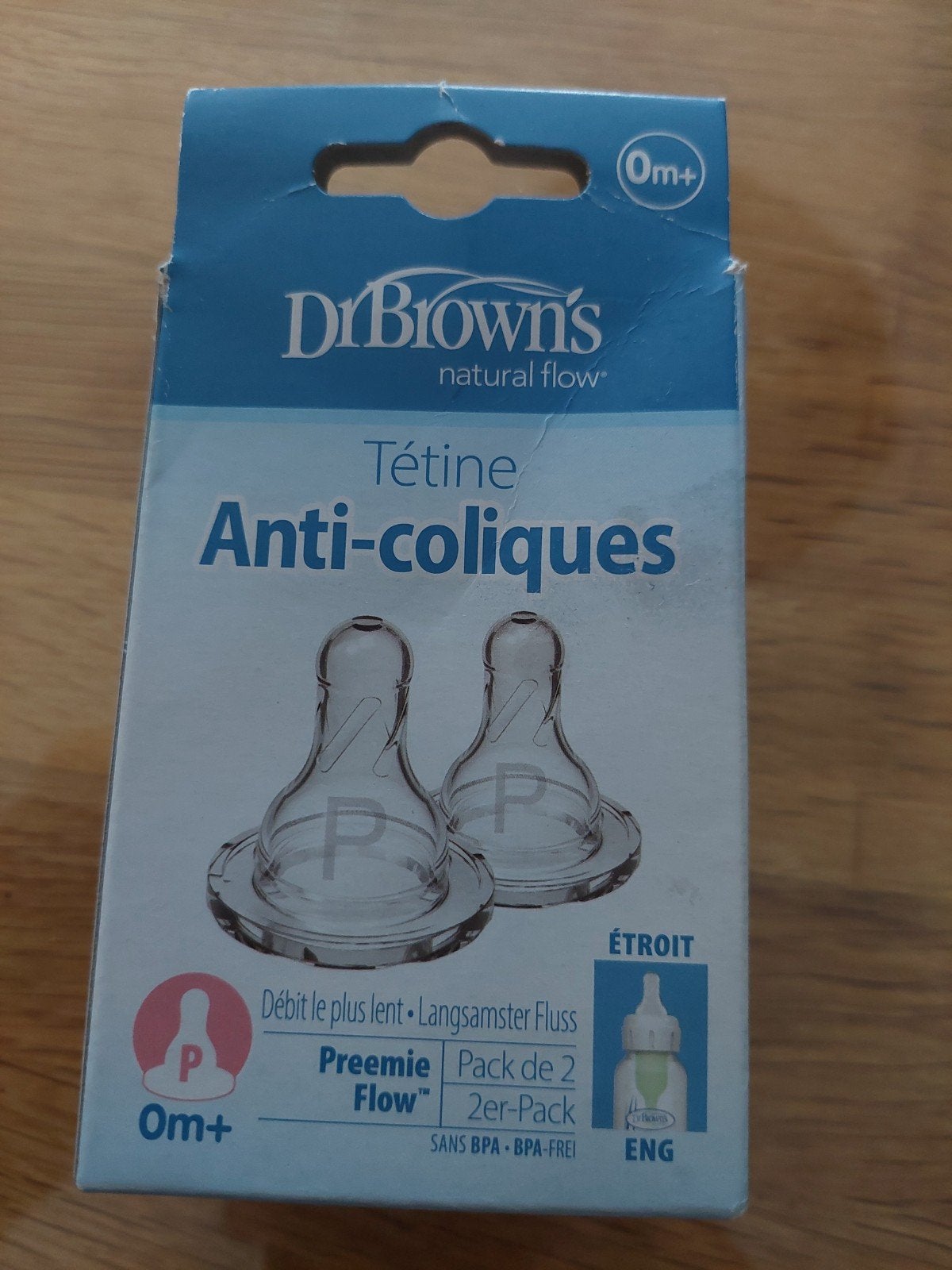 1x Dr. Brown's Natural Flow Anti-koliek Spenen (0m+), Speen, Ophalen of Verzenden, BPA-vrij, Nieuw