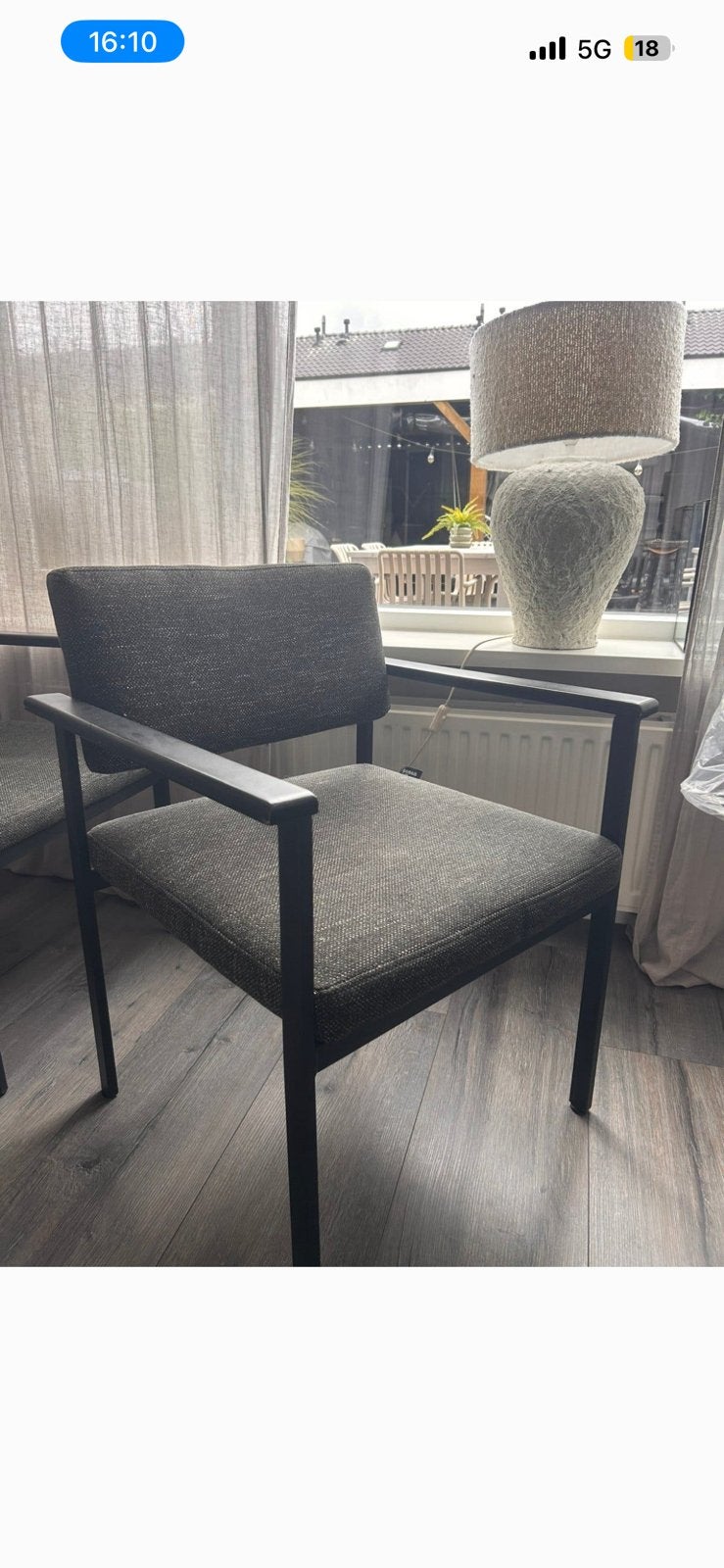 4 mooie eetkamerstoelen nog in goede staat, Huis en Inrichting, Ophalen, Gebruikt, Rechthoekig, 50 tot 100 cm