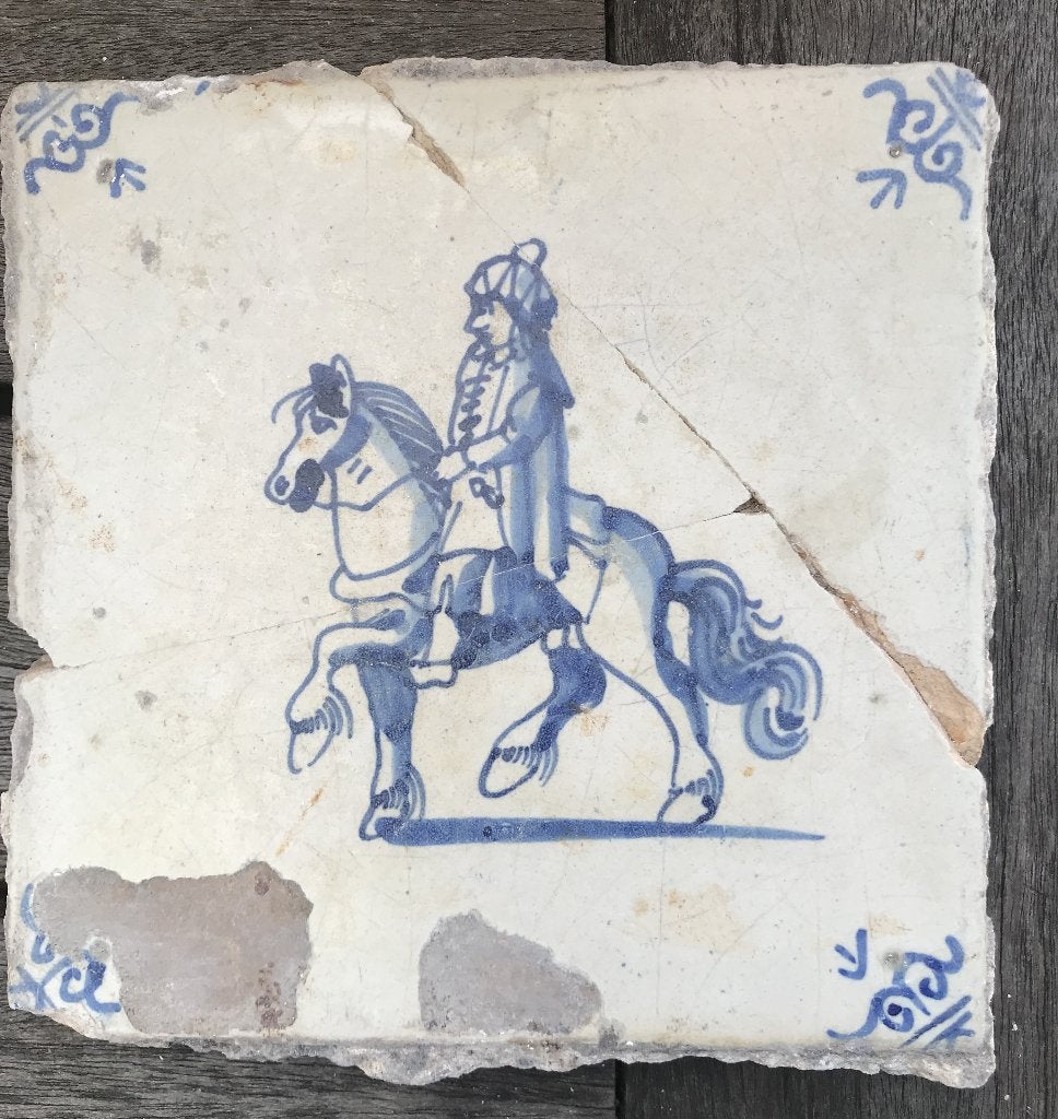 bodemvondst ruiter met paard ca. 1700, Verzenden