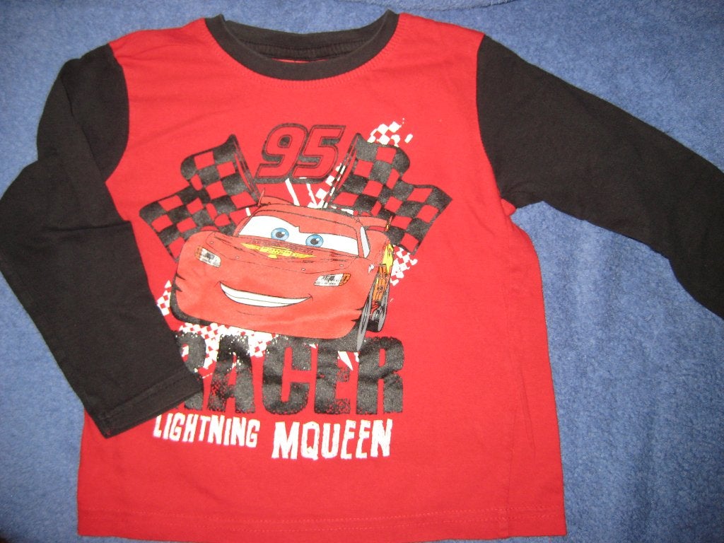 Rood/zwart shirt, 98/104, Disney Cars, Ophalen of Verzenden, Zo goed als nieuw, Jongen, Shirt of Longsleeve