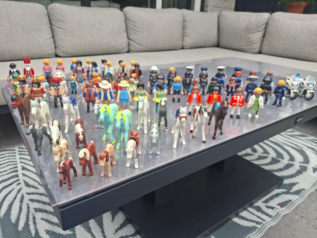 Grote bak vol Playmobil met diverse sets en figuren, Ophalen, Gebruikt, Los playmobil