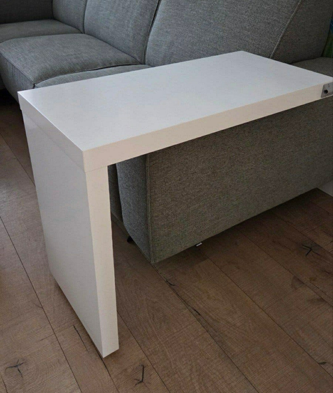 IKEA Malm uitschuifbaar bureau/tafelblad, Huis en Inrichting, Ophalen, Opbergruimte, Gebruikt, Spaanplaat of MDF