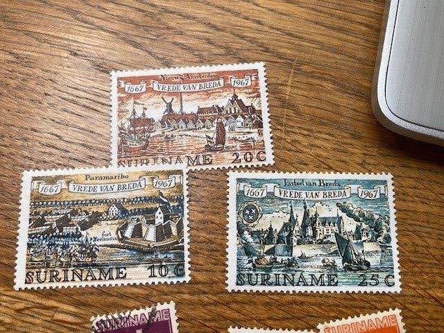 135 - suriname 163+166+245+481-483;ned.antillen 380-383, Ophalen of Verzenden, Postfris
