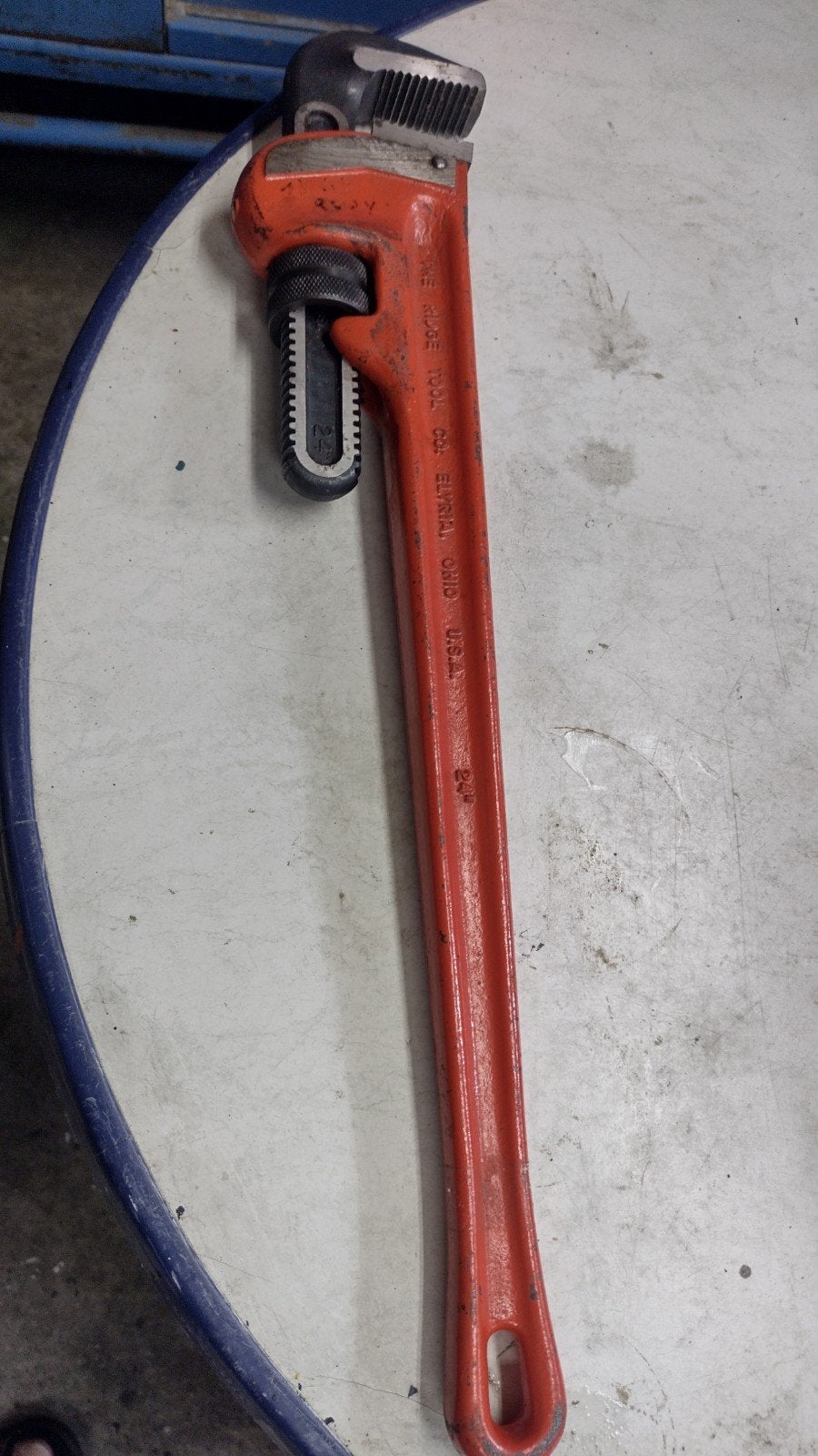 Rigid 24 inch rechte pijptang heavy duty, Ophalen of Verzenden, Gebruikt, Tang, Ridgid