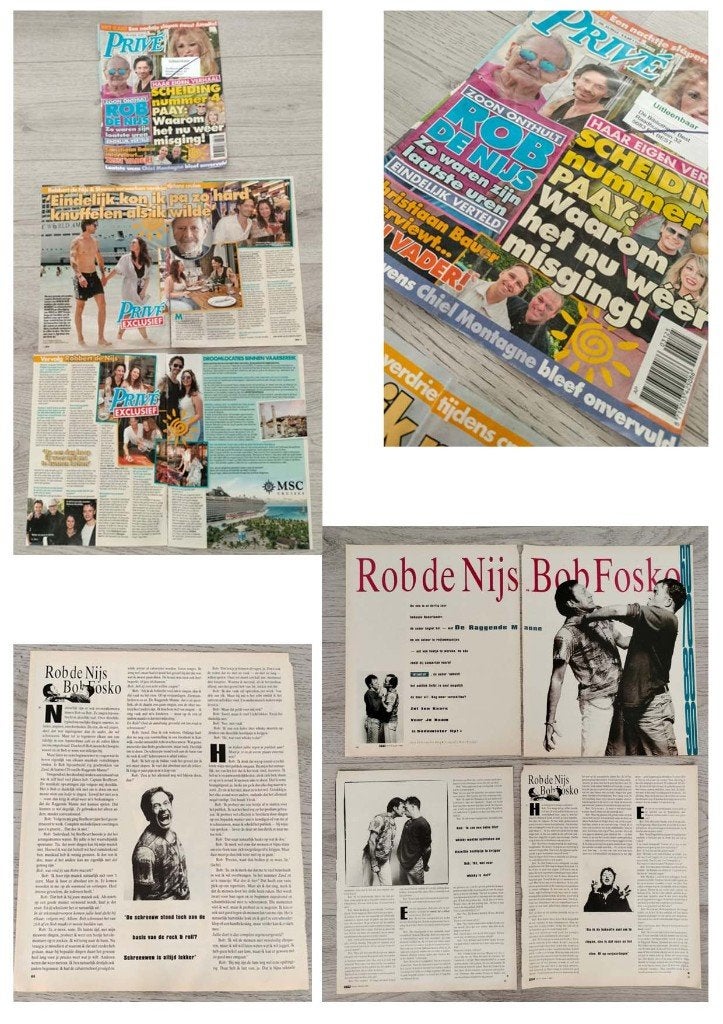 Rob de Nijs tijdschrift artikelen 9 pagina’s, Verzenden, Gebruikt, Boek, Tijdschrift of Artikel