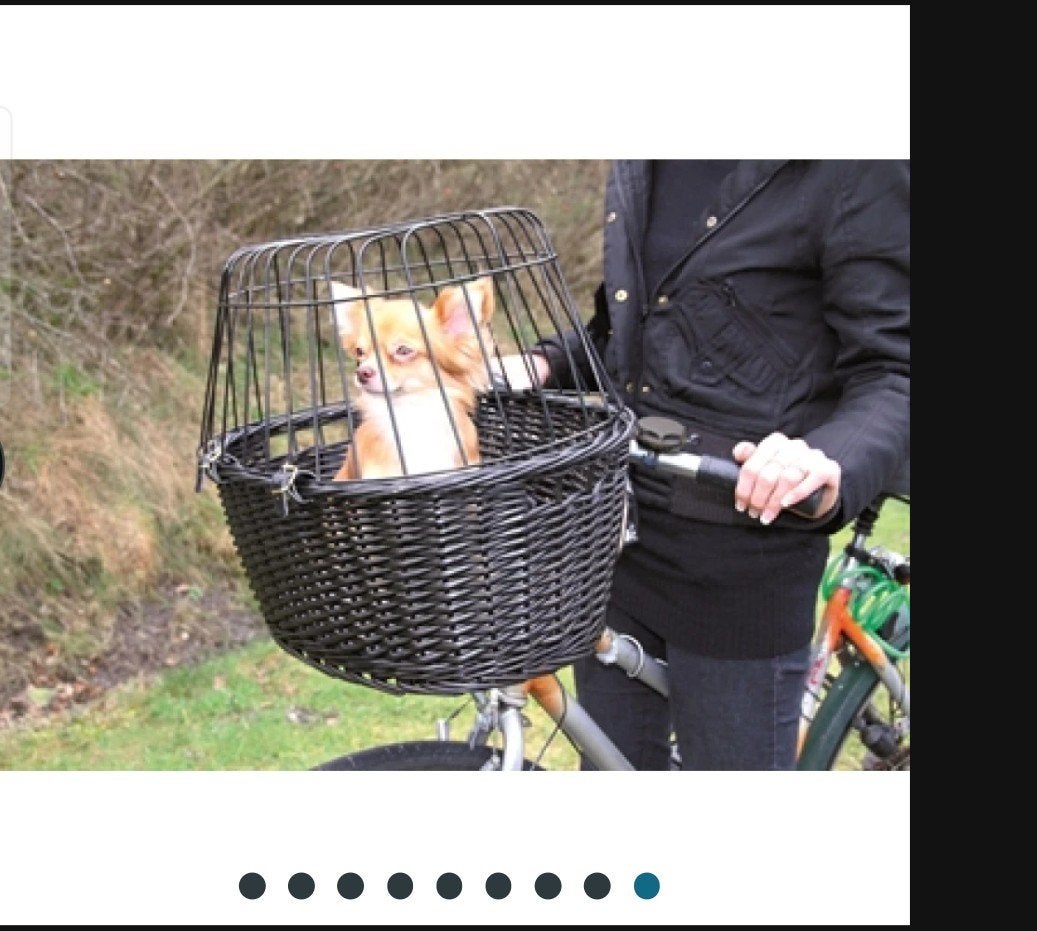 Trixie Fietsmand voor huisdieren - Zwart, Fietsen en Brommers, Fietsaccessoires | Fietsmanden, Trixie, Gebruikt, Stuurbevestiging