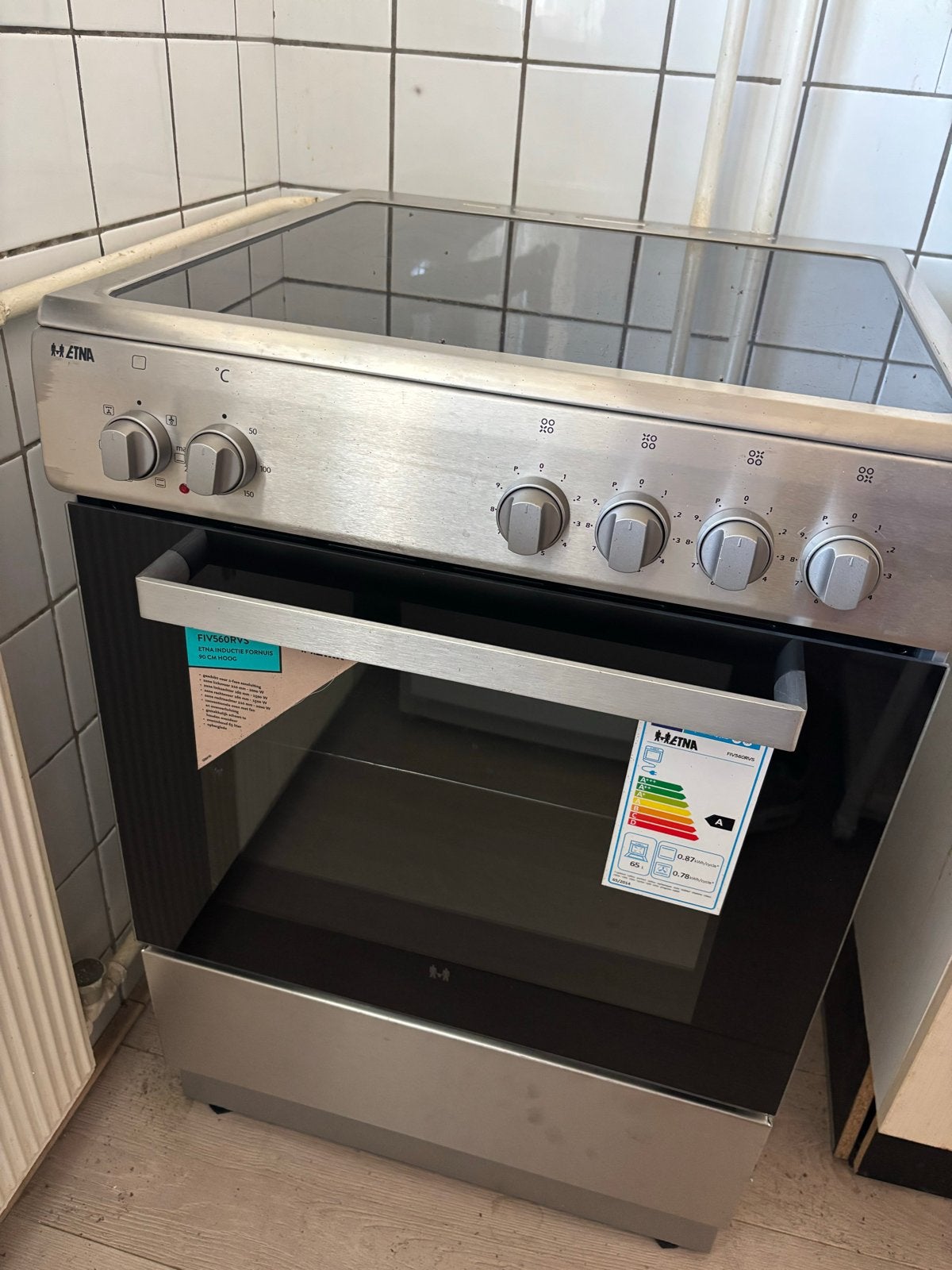 Gloednieuwe Etna Vrijstaand Inductie Fornuis met Oven, Etna, Etna, 60 cm of meer, Nieuw