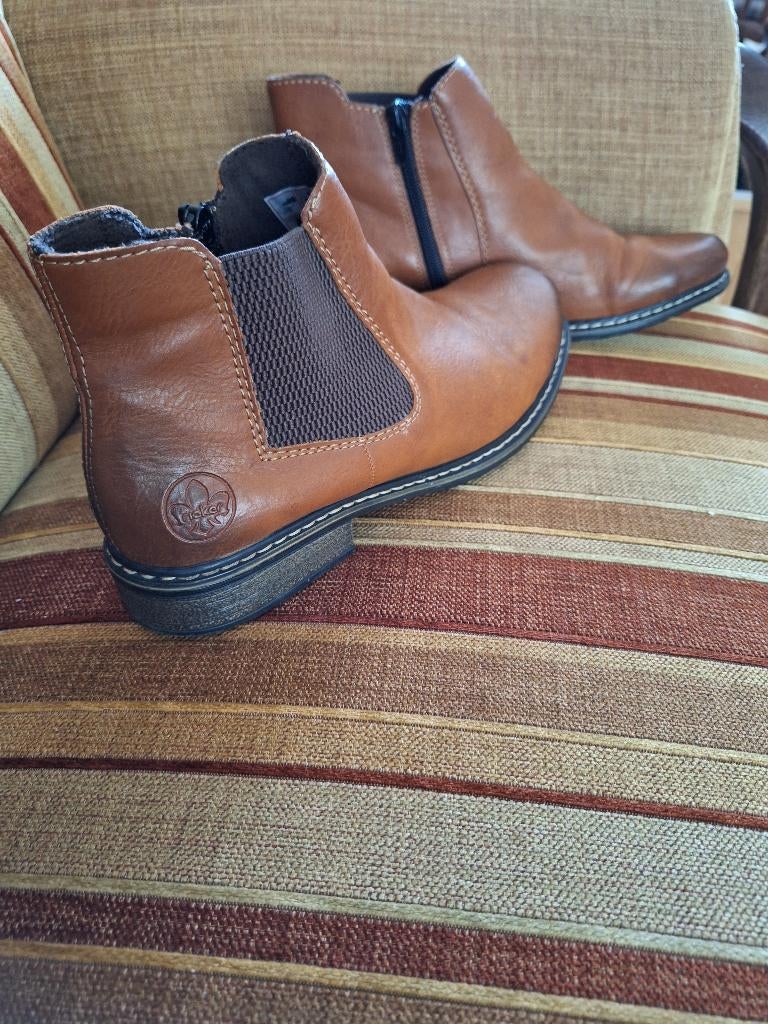 Rieker leren dames schoenen, Bruin, Lage of Enkellaarzen, Ophalen of Verzenden, Zo goed als nieuw