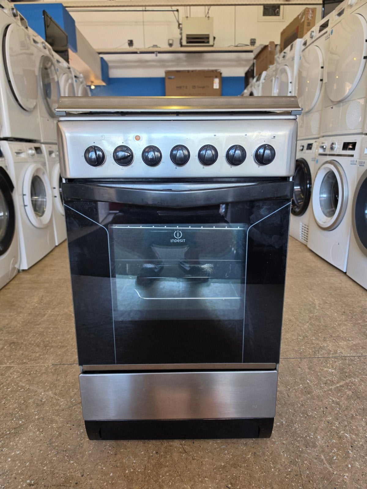 Indesit 4 pits gasfornuis | Elektrische oven | Gratis thuis✅, Jirnsum, Grill, Zo goed als nieuw, Gas