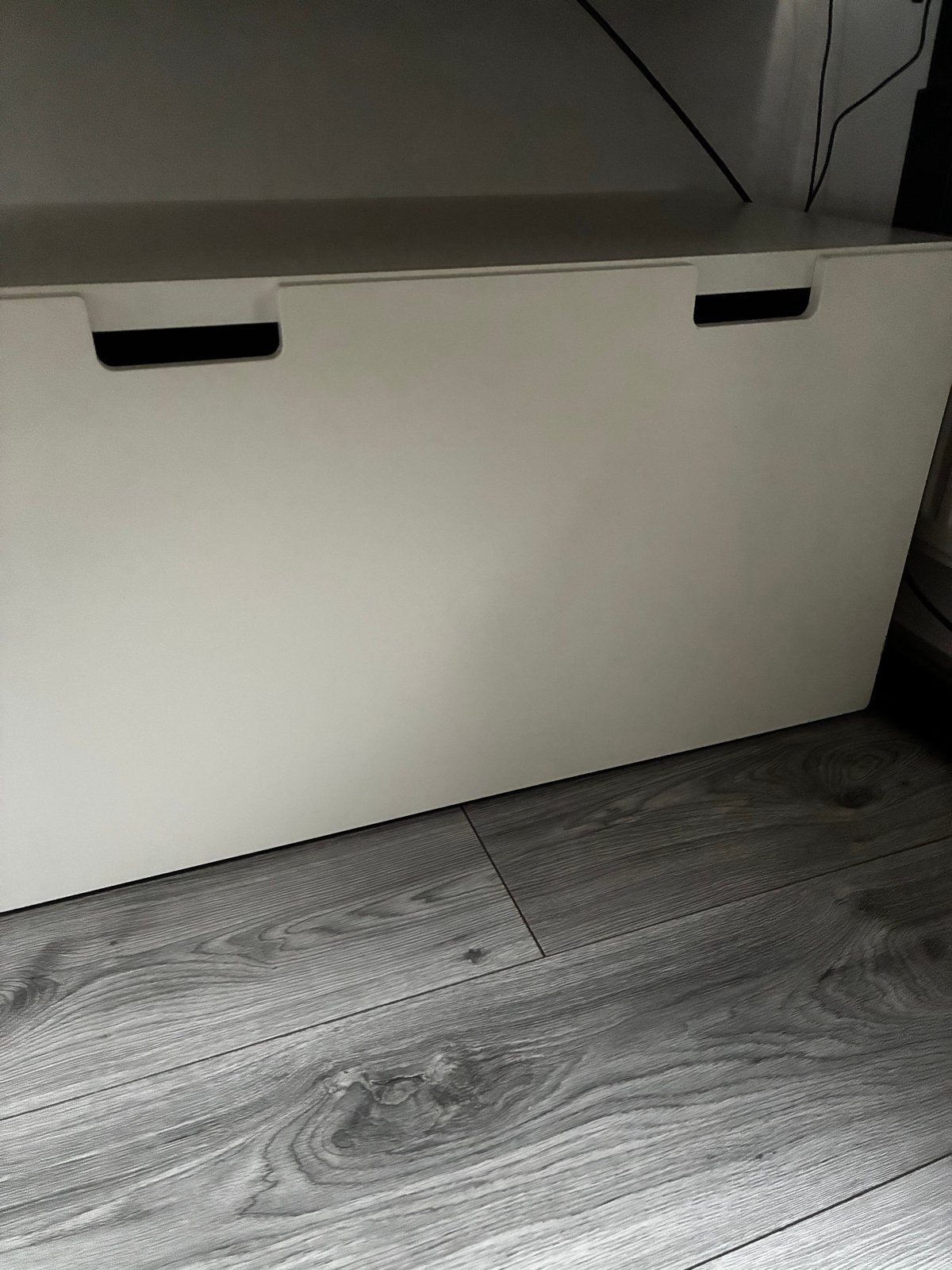 Witte opbergbox met handgrepen, Huis en Inrichting, Ophalen, Gebruikt