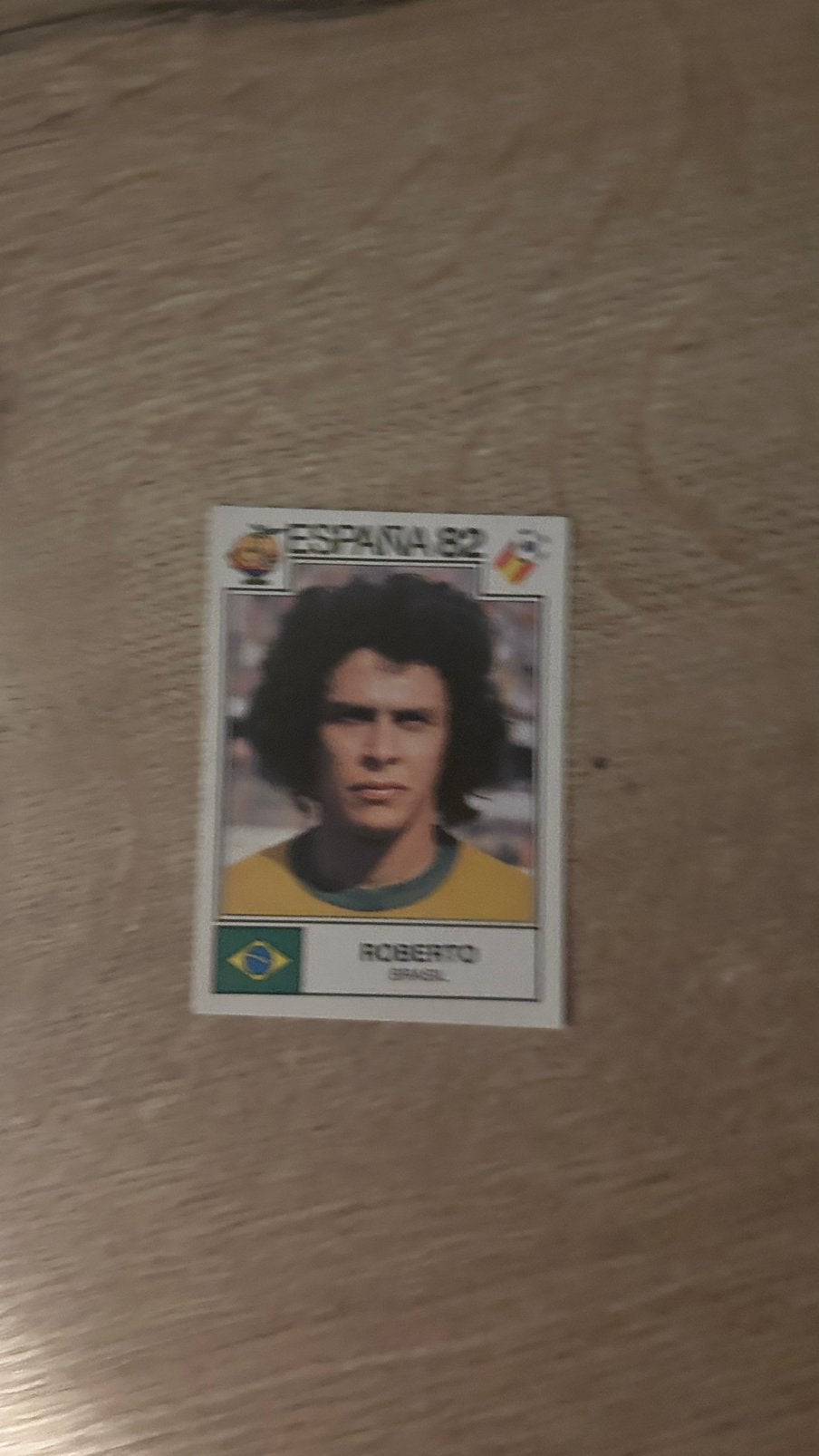 Panini Espana 82 plaatje Roberto WK 82, Hobby en Vrije tijd, Stickers en Plaatjes, Verzenden, Zo goed als nieuw, Sticker