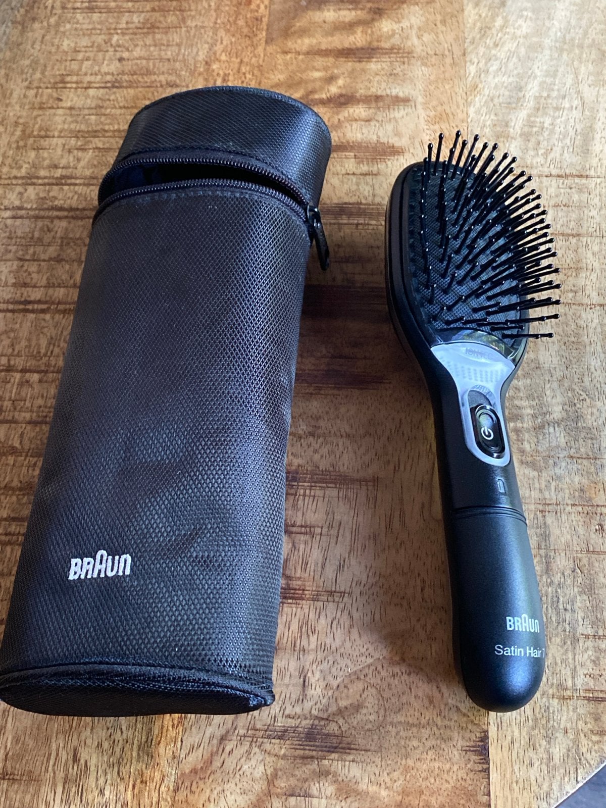 Braun Satin Hair 7 IONTEC Ionische Borstel met Reishoes, Ophalen of Verzenden, Zo goed als nieuw, Haarverzorging