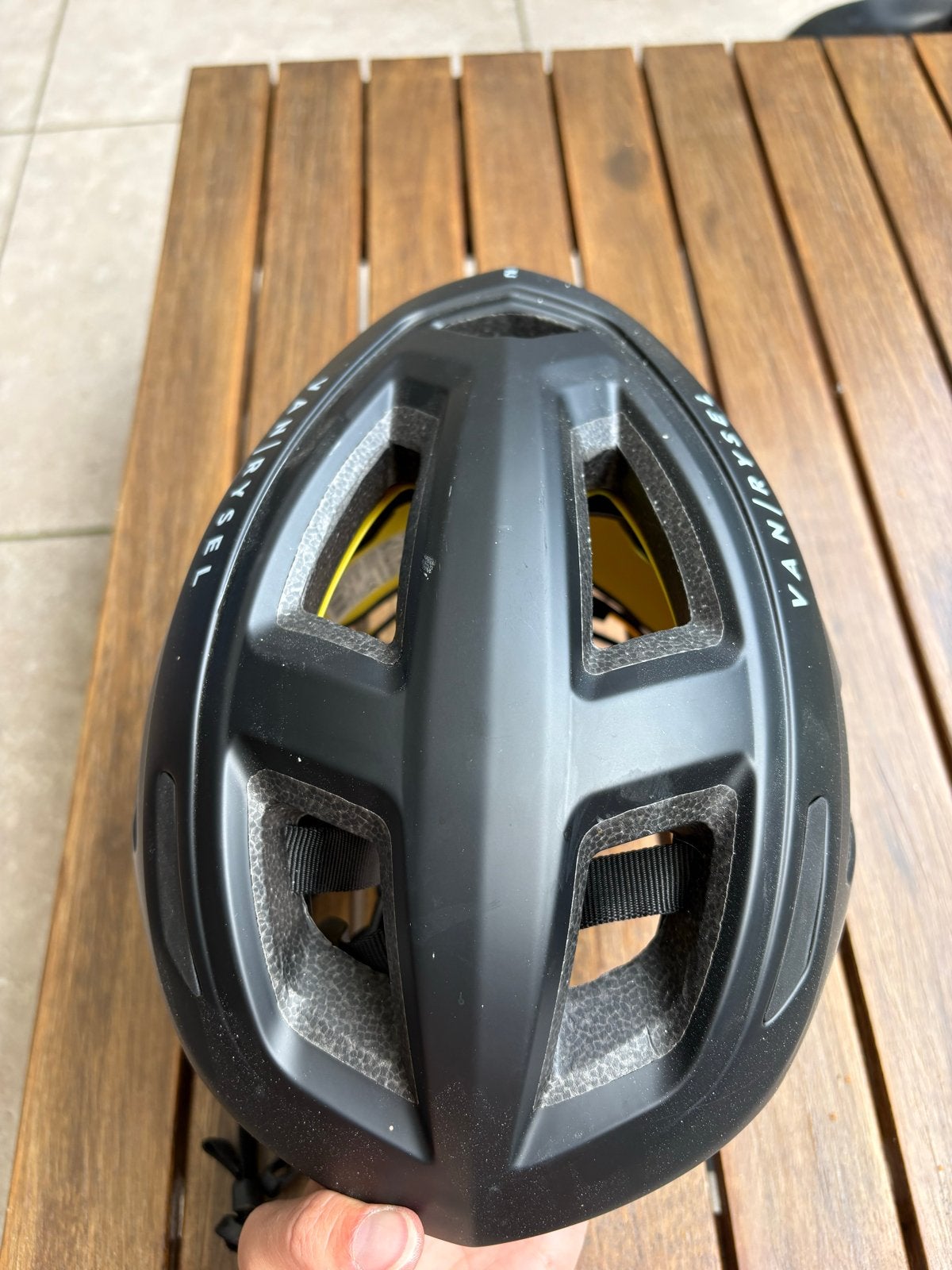Fietshelm Van Rysel (Decathlon) maat L (59-62 cm), Ophalen, Zo goed als nieuw, L, Heer of Dame