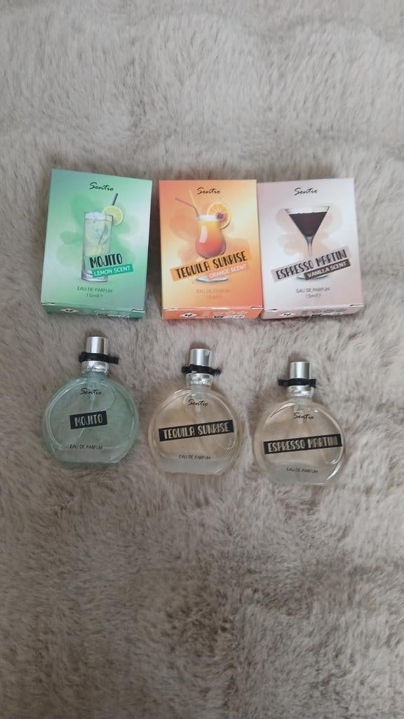 3 nieuwe Sentio parfums: Mojito, Tequila Sunrise, Espresso, Ophalen of Verzenden, Nieuw