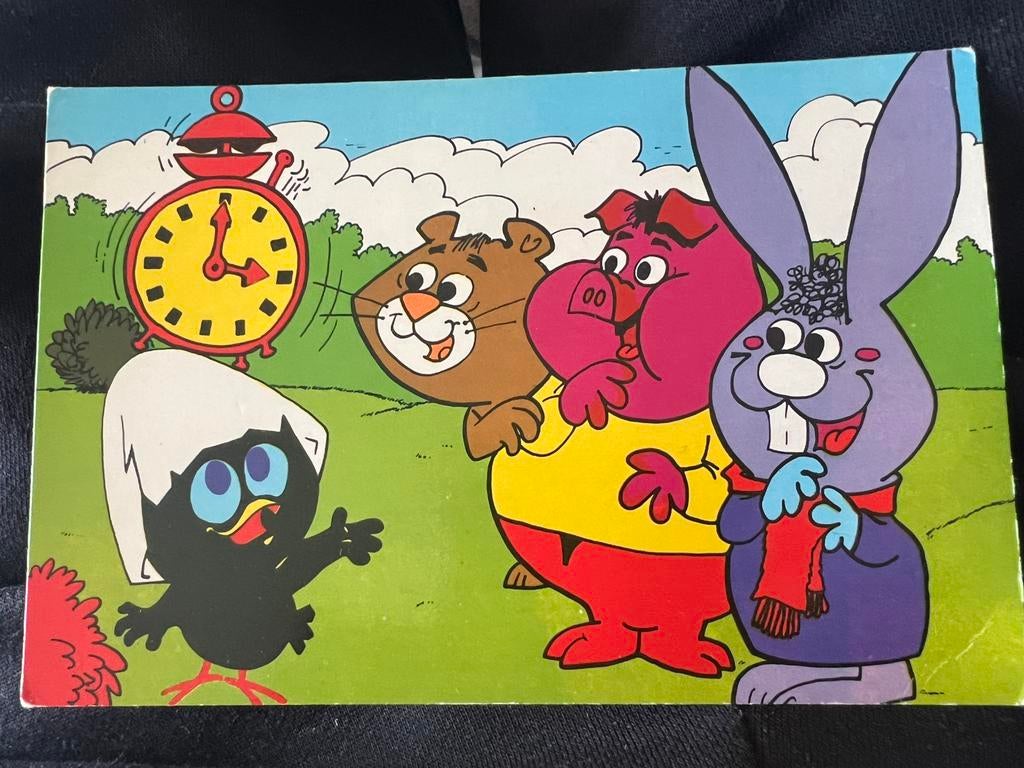 ansichtkaart Calimero en vriendjes, Ophalen of Verzenden, Zo goed als nieuw, Foto of Kaart