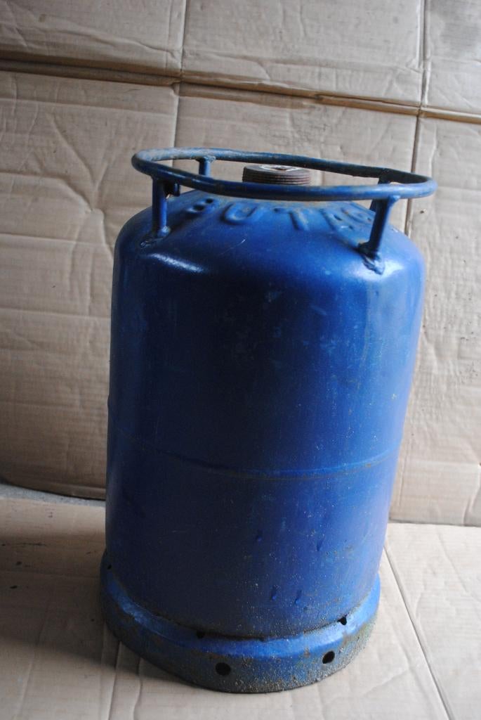 Gasfles voor houtkacheltje of bbq, Ophalen of Verzenden, Gebruikt