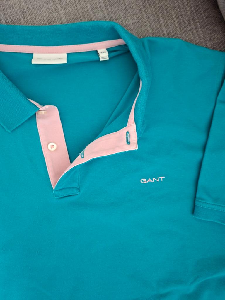 GANT Poloshirt maat xxl Turquoise, Blauw, GANT, Overige maten, Ophalen of Verzenden