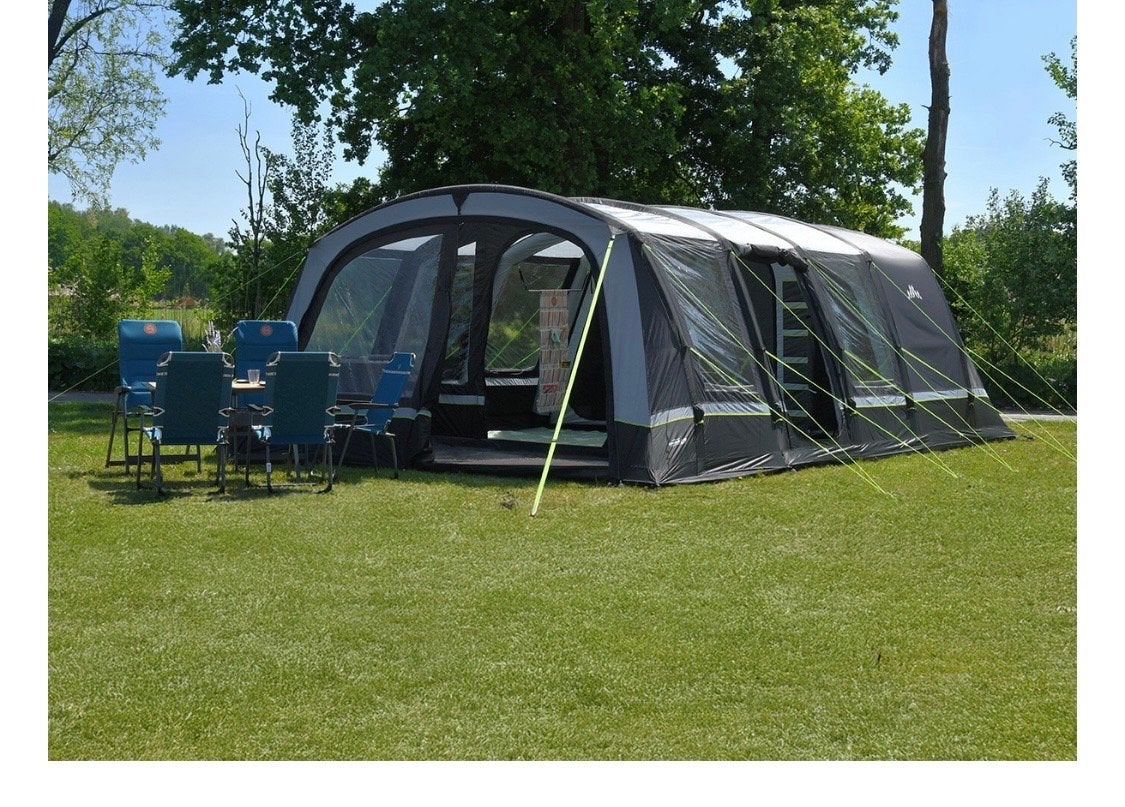 Obelink Hudson 6 Poly Easy Air Cool Dark 6-persoons tent, Caravans en Kamperen, Tenten, Ophalen, Gebruikt, Tot en met 6