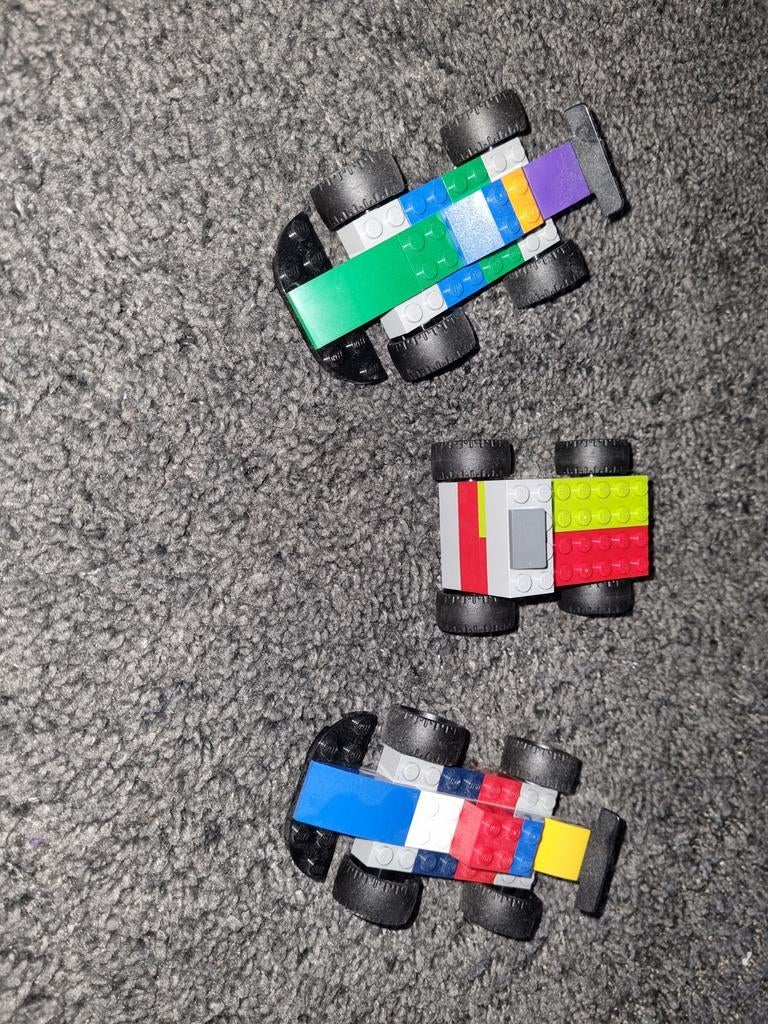 3x LEGO MOC Raceauto's - Eigen Creatie, Gebruikt, MOC (eigen creatie), Overige thema's, Lego