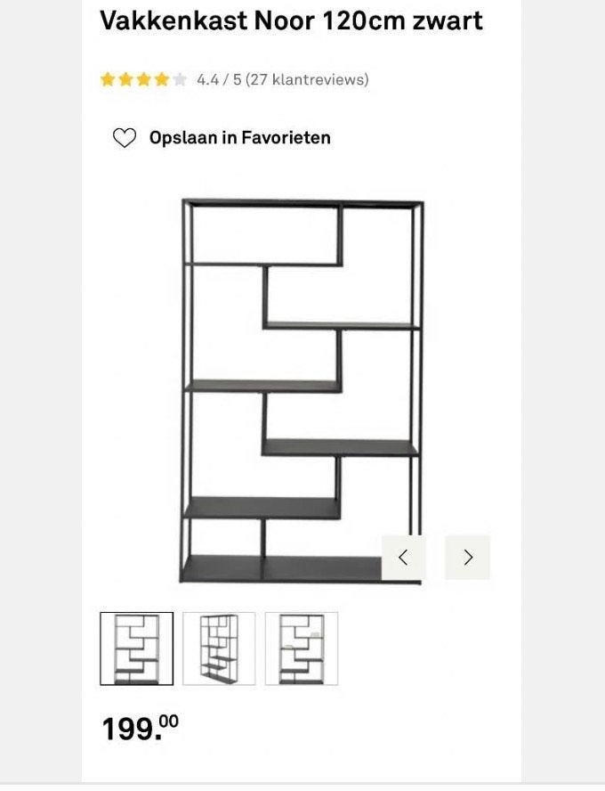 Stelling kast industrieel, Ophalen, Gebruikt