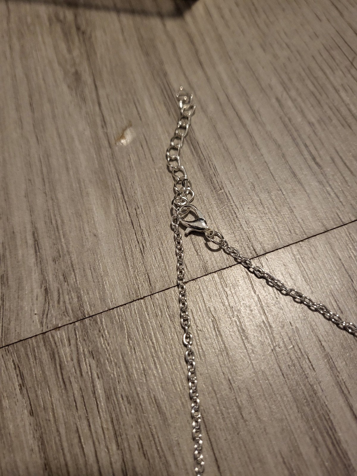Nieuwe Zilverkleurige Ketting met Kruis Hanger, Overige materialen, Verstelbaar, Nieuw, Ophalen of Verzenden