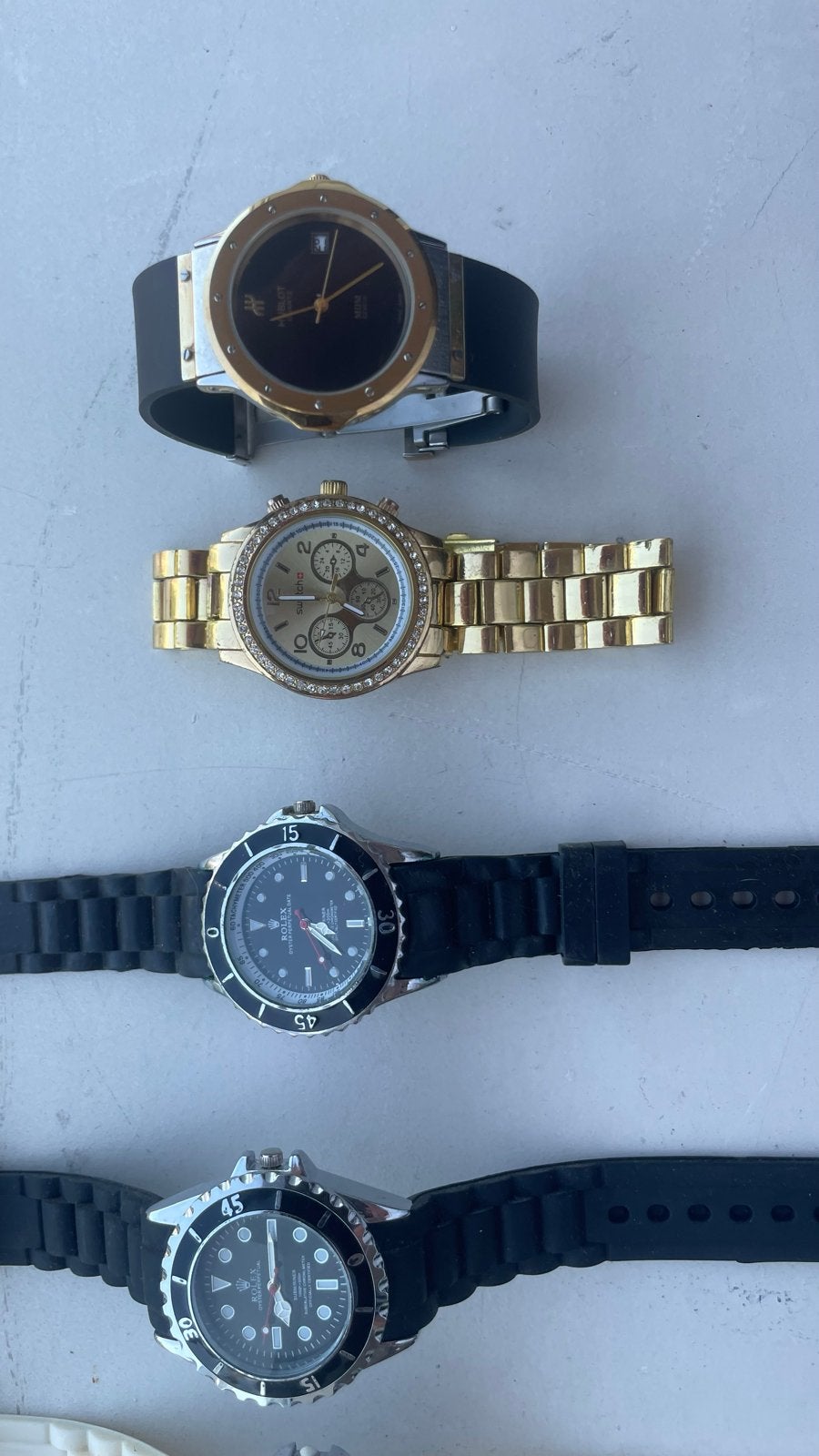 Collectie replica horloges diverse merken, Sieraden, Tassen en Uiterlijk, Horloges | Heren, Gebruikt, Polshorloge, Overige merken