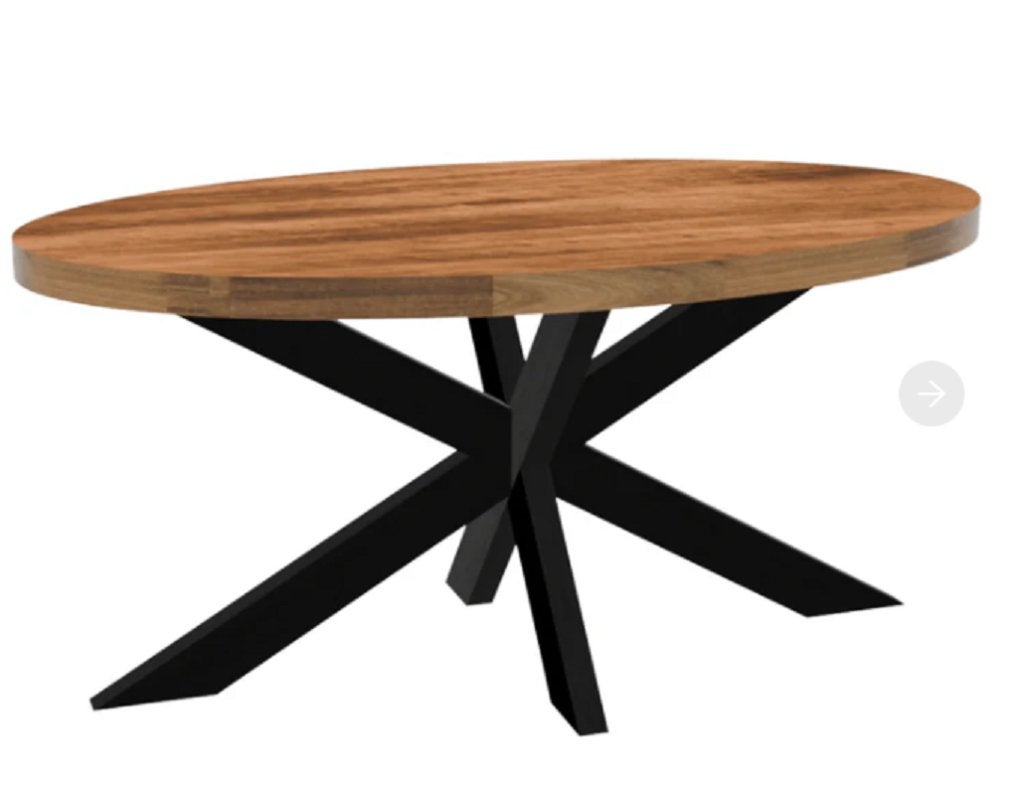 Eet tafel Bakersfield mahom hout (Leenbakker), Huis en Inrichting, Tafels | Eettafels, Ophalen, Overige materialen, Zo goed als nieuw