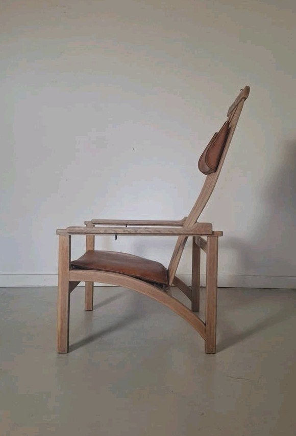 Zeldzame 'Tjok-Tjok' stoel Stefan During Dutch Design, Huis en Inrichting, Ophalen of Verzenden, Bruin, Eén