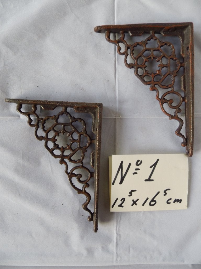 Decoratieve gietijzeren plankdragers - Diverse modellen, Antiek en Kunst, Ophalen