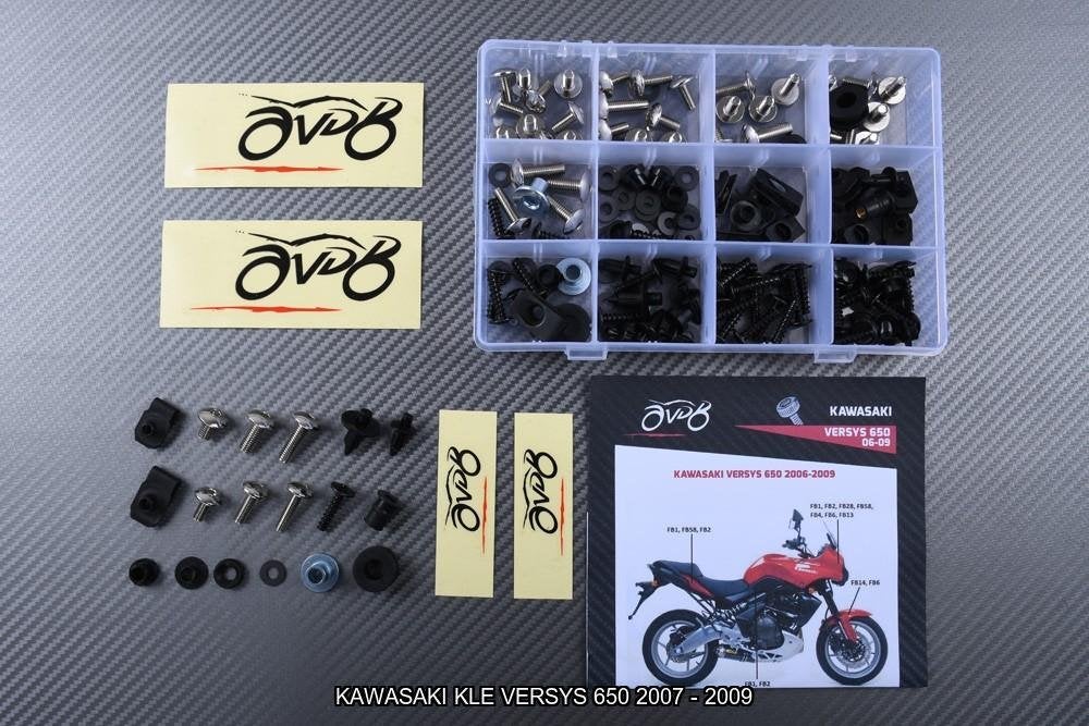 Kuip bouten set voor KAWASAKI VERSYS 650 2007 - 2009, Motoren, Verzenden, Nieuw