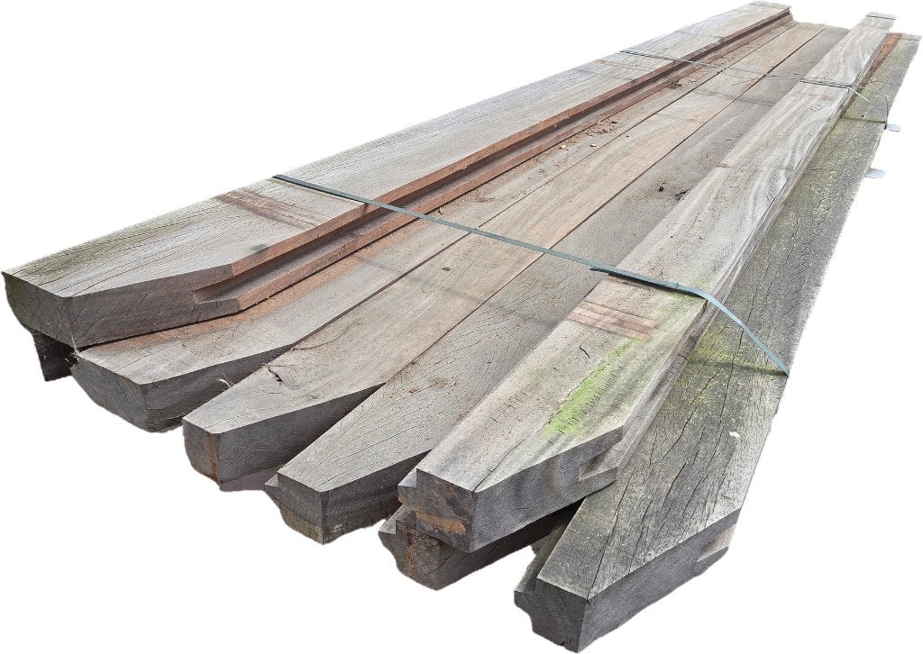 6 m2 Azobé hardhouten damwand 8 cm dik - nr: DW68, Ophalen, 250 cm of meer, Planken, Hardhout