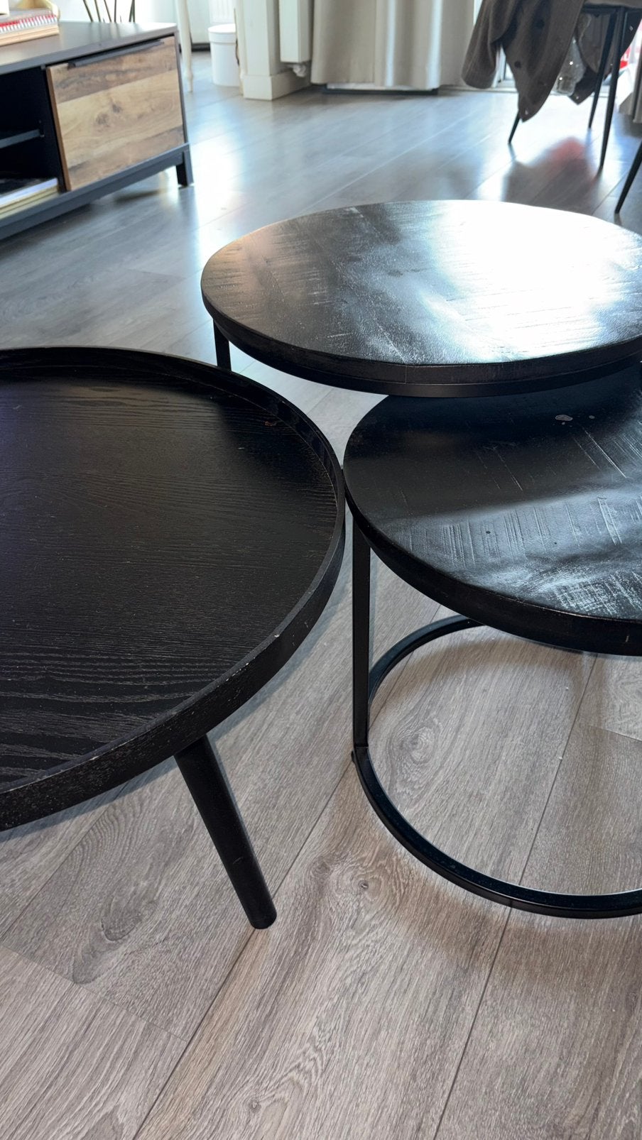 Bijzettafel, Ophalen, Zo goed als nieuw, Rond, 50 tot 100 cm
