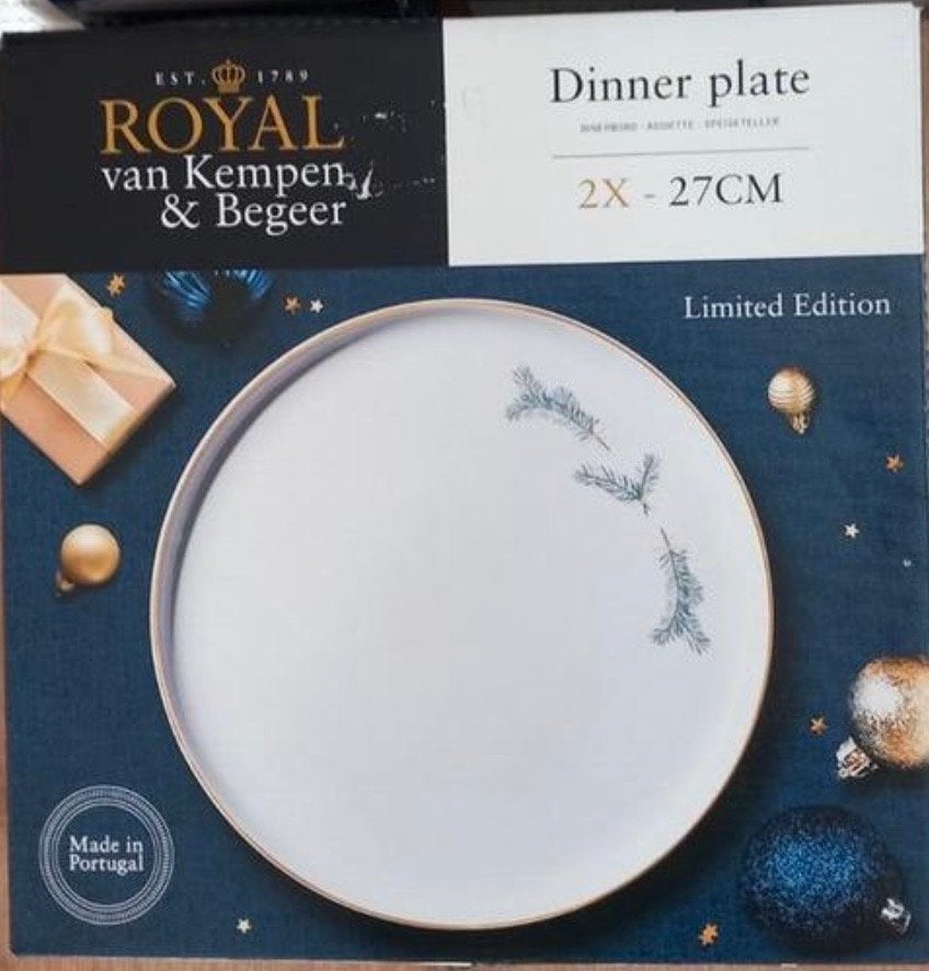 Royal van Kempen & Begeer Limited Edition Dinerborden, Huis en Inrichting, Keuken | Servies, Overige merken, Nieuw, Ophalen of Verzenden