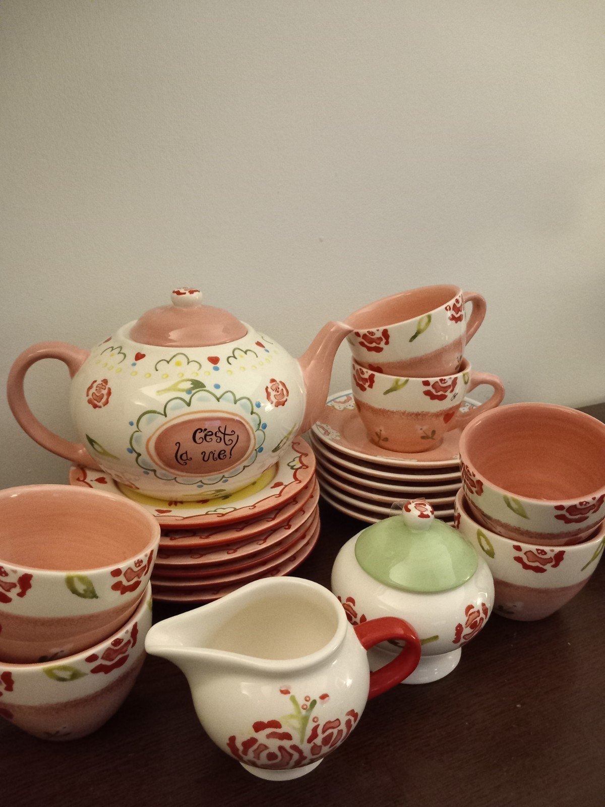 prachtig theeservies Jet ter Steege, Antiek en Kunst, Antiek | Servies compleet, Ophalen of Verzenden
