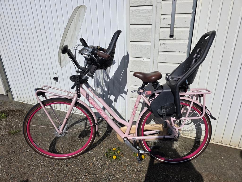 Gazelle miss grace damesfiets inclusief zitjes, Fietsen en Brommers, Fietsen | Dames | Moederfietsen, Ophalen, 2 zitjes, Gazelle