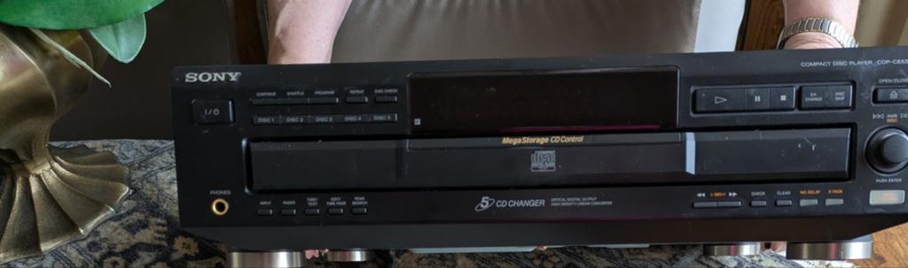 Sony CD-speler met 5-disc wisselaar - Uitstekende staat, Ophalen of Verzenden, Gebruikt, Sony, Wisselaar