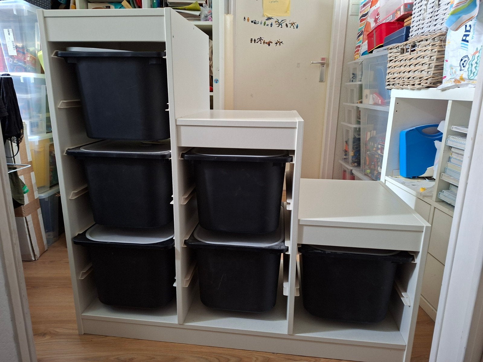 IKEA Trofast Opbergcombinatie met Bakken (Zwart), Ophalen, Gebruikt, Kast, 50 tot 70 cm
