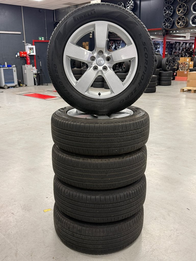 20" Defender Velgen Set van 5 + Pirelli Scorpion Zero LR, Niet ingevuld, Gebruikt, 255 mm, Banden en Velgen
