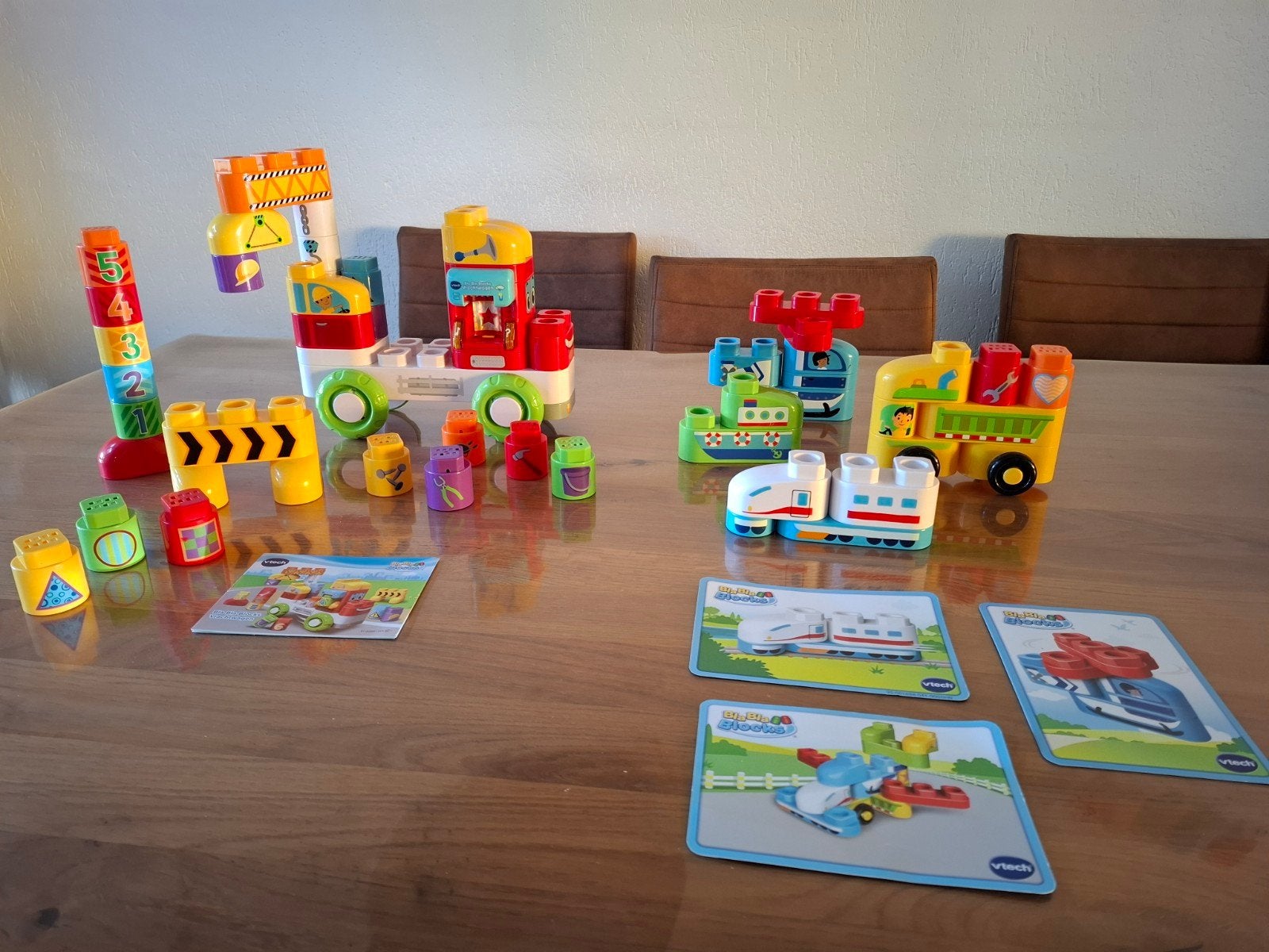 VTech Bla Bla Blocks Bouwsets met Voertuigen en Geluiden, Ophalen of Verzenden, Zo goed als nieuw, Overige merken