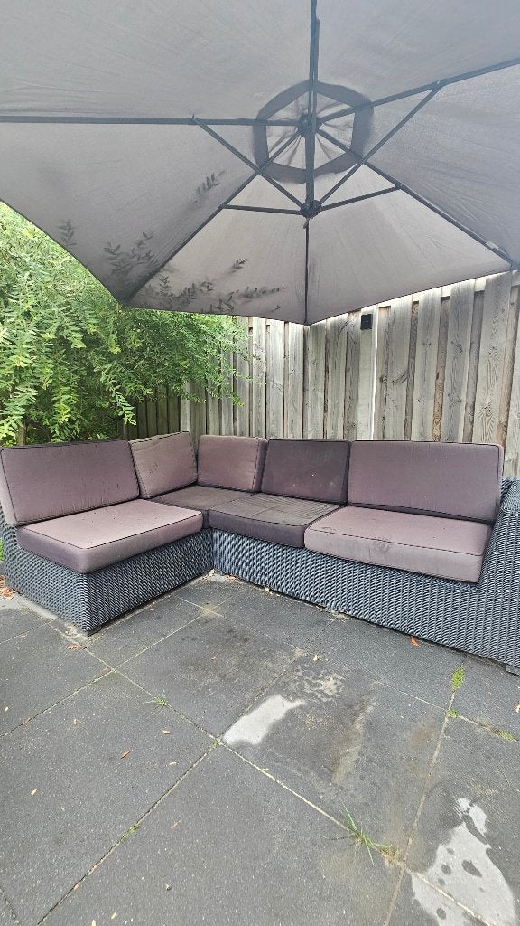 Mooie ruime loungeset – Club Collection, Tuin en Terras, Tuinsets en Loungesets, Ophalen, 5 zitplaatsen, Gebruikt, Loungeset
