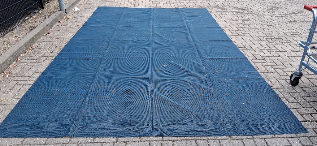 Doorzichtig camping grondzeil 3mtr x 5mtr....€25,00, Ophalen, Gebruikt
