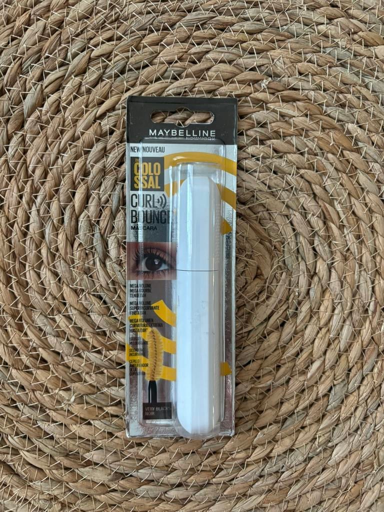 Maybelline New York Colossal Curl Bounce Mega Volume Mascara, Ogen, Zwart, Nieuw, Ophalen of Verzenden