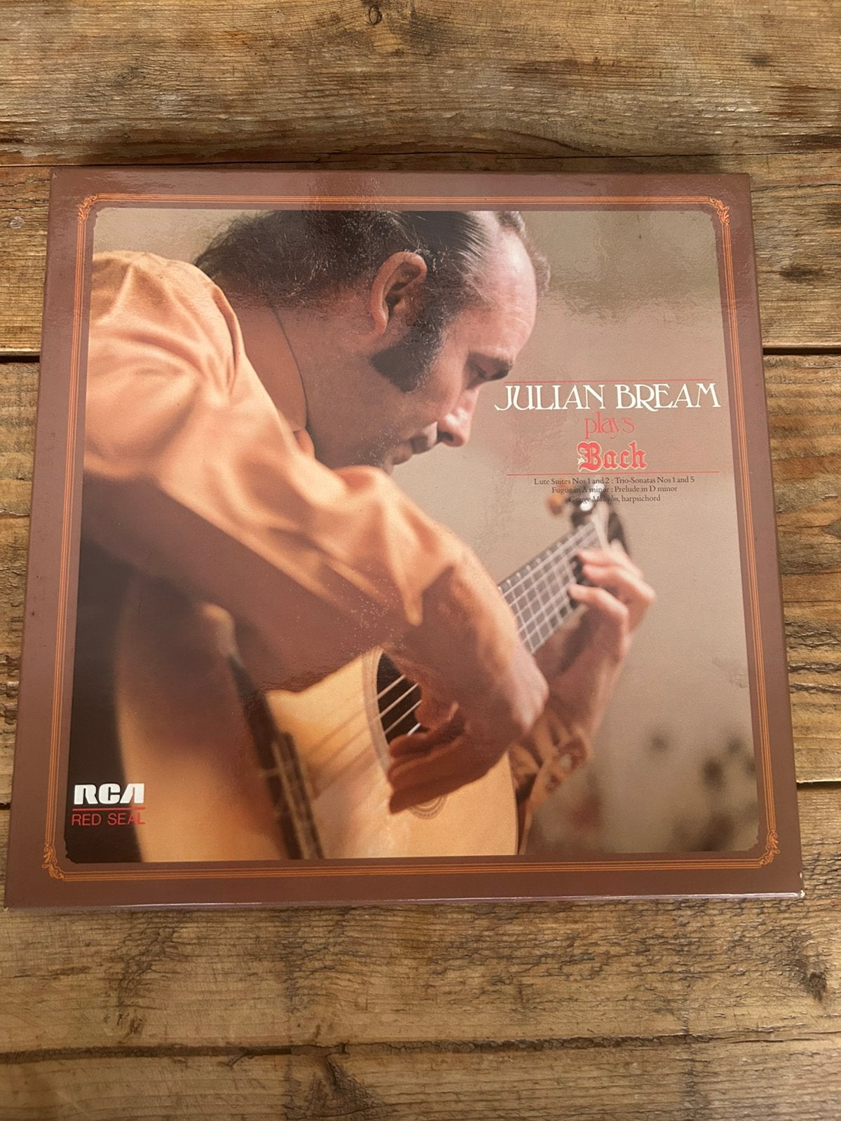 Julian Bream plays Bach, Overige typen, Ophalen of Verzenden, Zo goed als nieuw, 12 inch