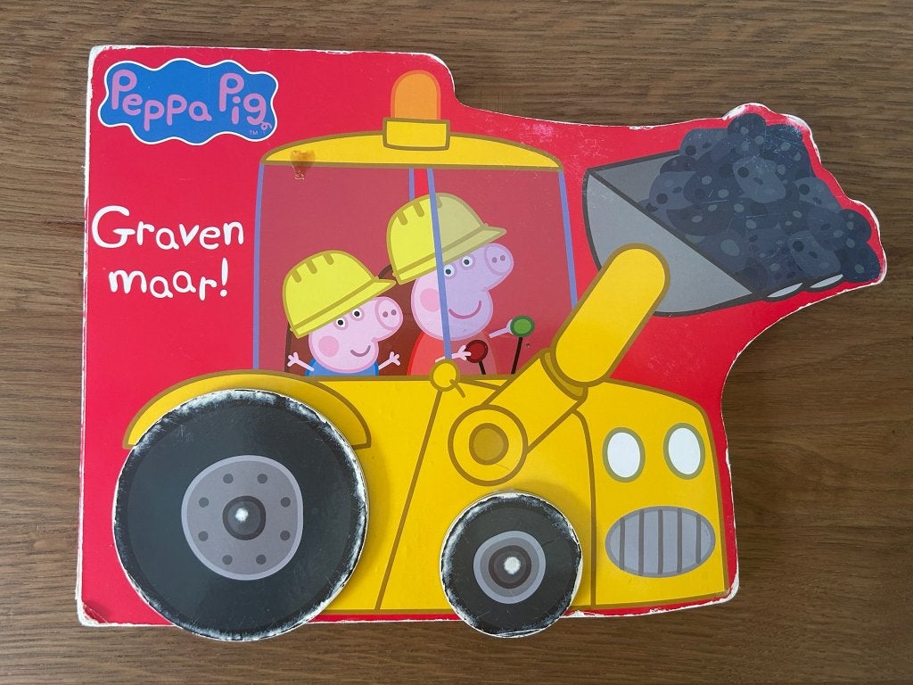Peppa Big boek - Graven maar!, Ophalen of Verzenden, Gelezen, Big Balloon, Fictie algemeen