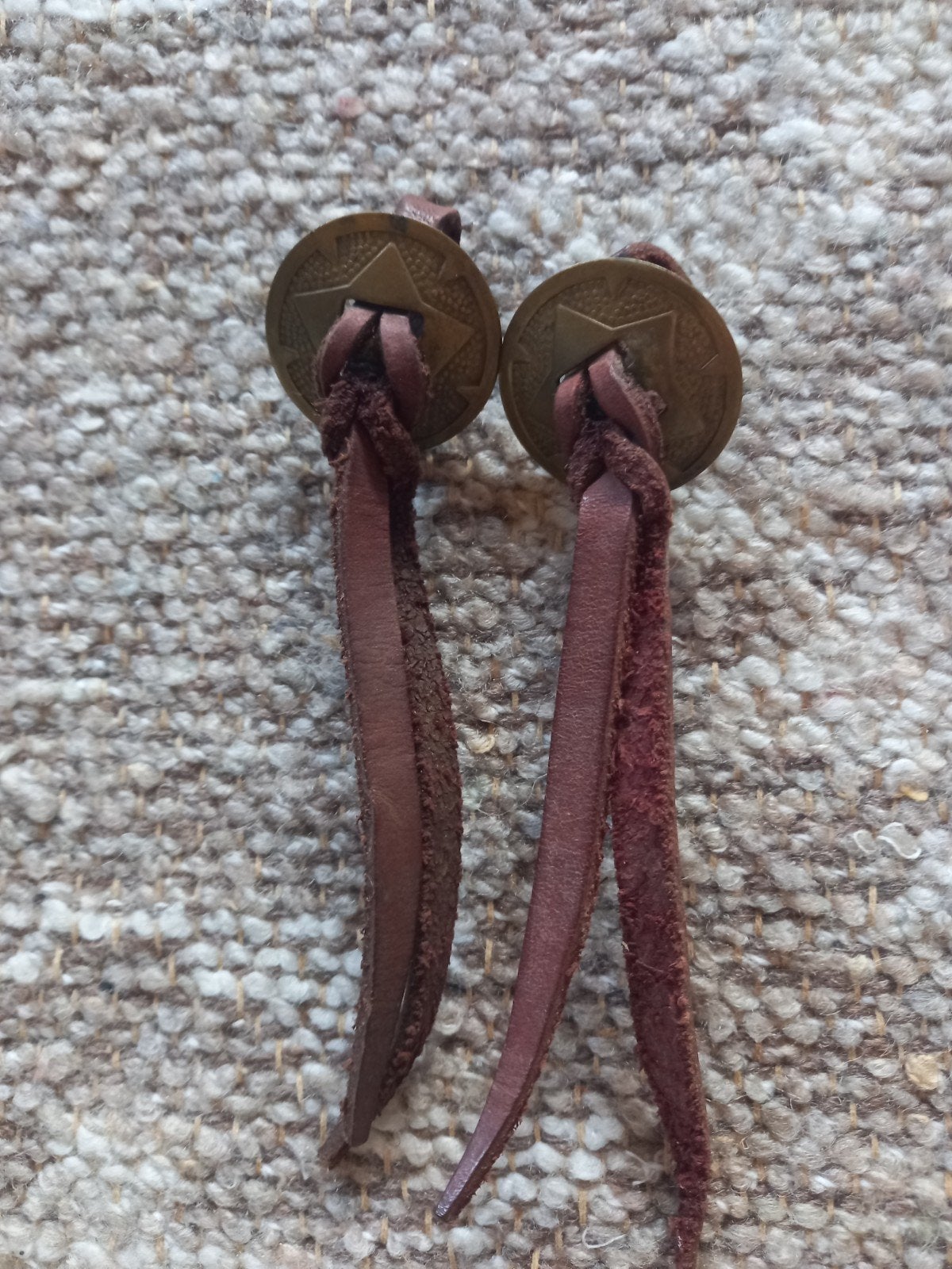 Set western hoofdstel concho's, Handgemaakt, Bruin, Ophalen of Verzenden, Overige maten