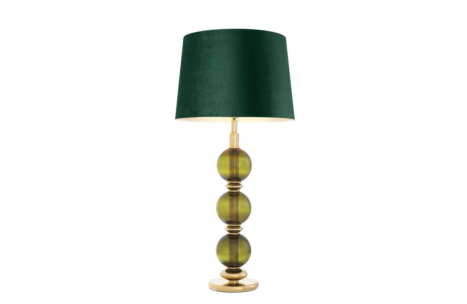 Eichholtz tafellamp met glazen bollen en gouden accenten, 100 tot 150 cm, E27 (groot), Ophalen of Verzenden, Glas