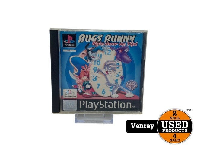 Playstation1 Game: Bugs Bunny Reis Door De Tijd, Spelcomputers en Games, Playstation, Zo goed als nieuw, Support@playstation.com